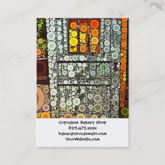 Coole blaue Tür südwestlicher Hof Holztür Visitenkarte (Vorderseite)