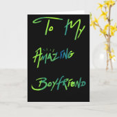 Coole Blaue u. grün "zu meinem Freund " Karte (Gelbe Blume)