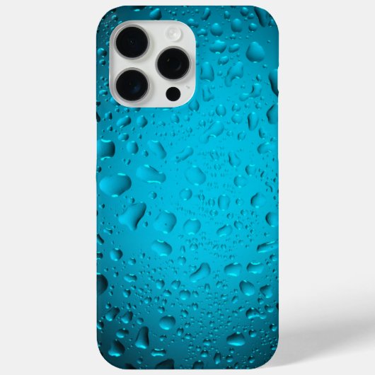 Coole Blaue Wassertropfen  Case-Mate iPhone Hülle (Rückseite)