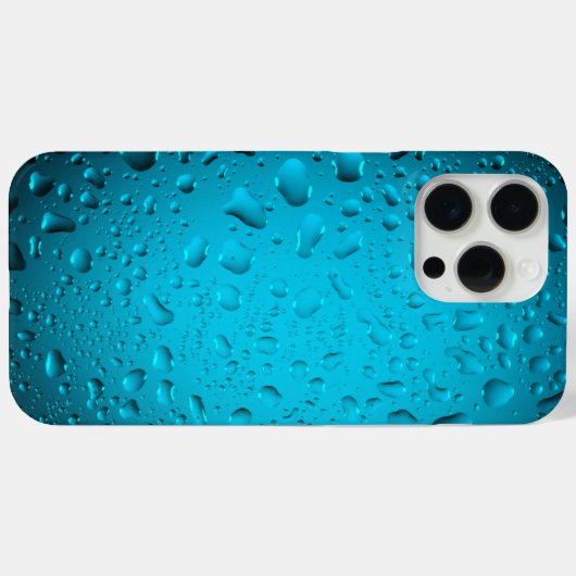 Coole Blaue Wassertropfen Case-Mate iPhone Hülle (Rückseite (Horizontal))