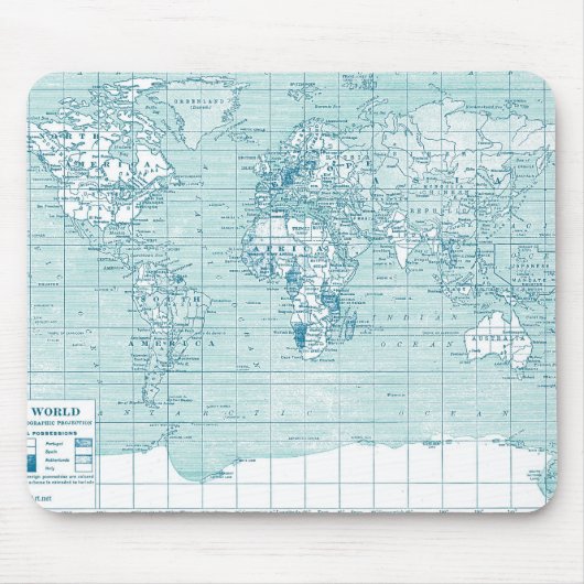 Coole blaue Welt - Sammlung Mousepad (Vorne)