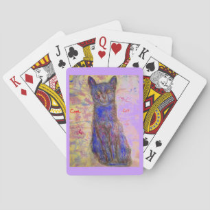 coole Blaukatze Spielkarten