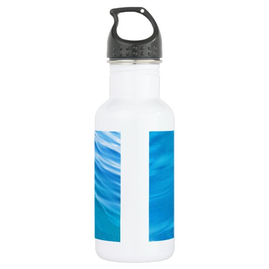 Coole Blauwasserwelle Edelstahlflasche (Rückseite)