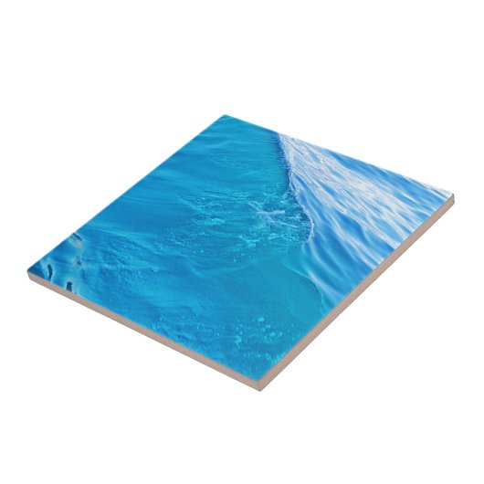 Coole Blauwasserwelle Fliese (Seite)