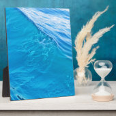 Coole Blauwasserwelle Fotoplatte (Seite)