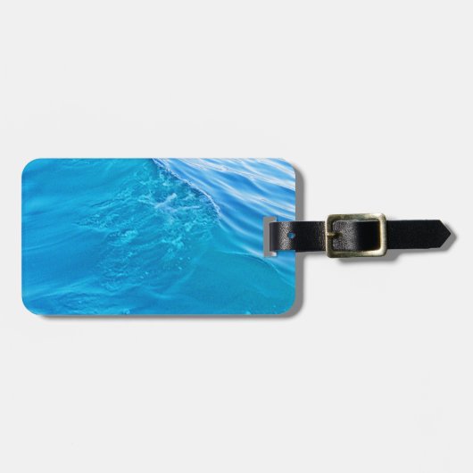 Coole Blauwasserwelle Gepäckanhänger (Vorderseite horizontal)