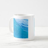 Coole Blauwasserwelle Kaffeetasse (Vorderseite Links)
