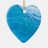 Coole Blauwasserwelle Keramik Ornament (Rechts)