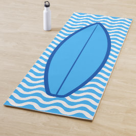 Coole Blauwellen Surfen Yoga Mat Yogamatte