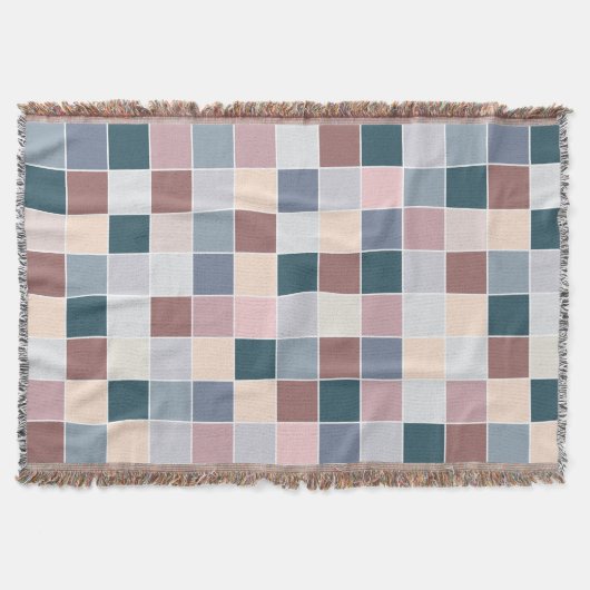Coole Blöcke, elegante Farben Decke (Vorderseite)