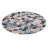 Coole Blöcke, elegante Farben Schneidebrett (Ecke)