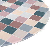 Coole Blöcke, elegante Farben Schneidebrett (Ecke)