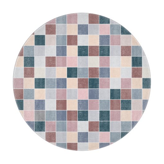 Coole Blöcke, elegante Farben Schneidebrett (Vorderseite)