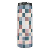 Coole Blöcke, elegante Farben Thermosbecher (Rückseite)