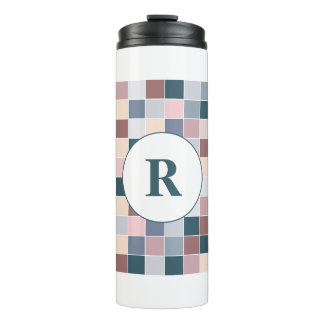 Coole Blöcke, elegante Farben Thermosbecher