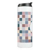 Coole Blöcke, elegante Farben Thermosbecher (Nach links gedreht)