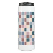 Coole Blöcke, elegante Farben Thermosbecher (Rückseite)