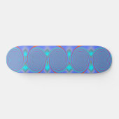 Coole Blue Aqua-Wirbel mit beleuchteter Skateboard (Horizontal)