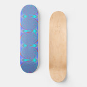 Coole Blue Aqua-Wirbel mit beleuchteter Skateboard (Vorderseite)