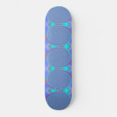 Coole Blue Aqua-Wirbel mit beleuchteter Skateboard (Vorderseite)