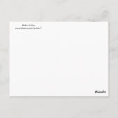 Coole Blue- und Red Roboter-Neuheiten Postkarte (Rückseite)