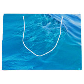 Coole Blue Water Wave Geschenktasche Große Geschenktüte (Vorderseite)
