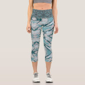 Coole Blues Color Splash Capri Leggings (Vorderseite)