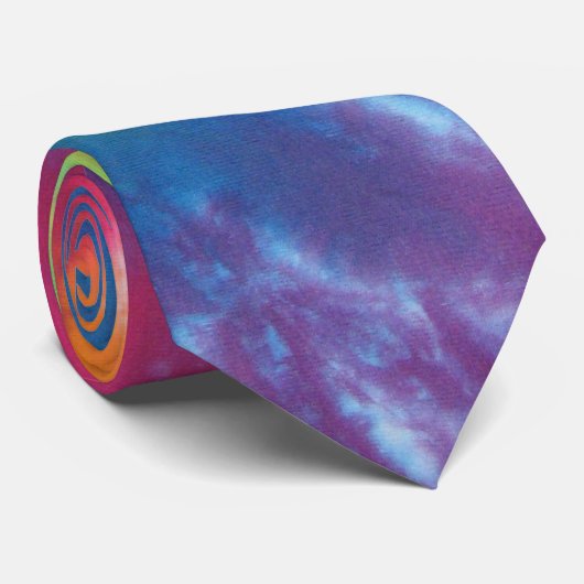 Coole Blues Krawatte Dyed Necktie (Gerollt)