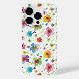 Coole Blume Grafikfarben iPhone Case