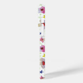 Coole Blume Grafikfarben iPhone Case (Rückseite / Links)