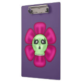 Coole Blume Zombie Skull Klemmbrett (Links)