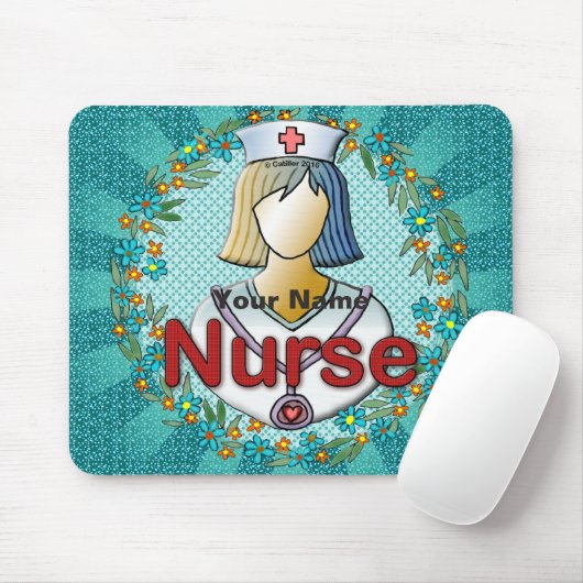 Coole Blumenschwester Mousepad (Mit Mouse)