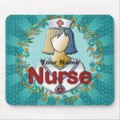 Coole Blumenschwester Mousepad (Vorne)
