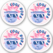 Coole Boba-Packung mit 4 Aufkleber (Vorderseite)