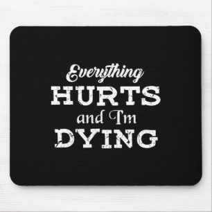 Coole Bodybuilding - Alles tut mir weh, T-Shirt zu Mousepad