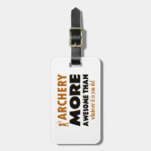 Coole Bogenschießenentwürfe Gepäckanhänger (Vorderseite vertikal)