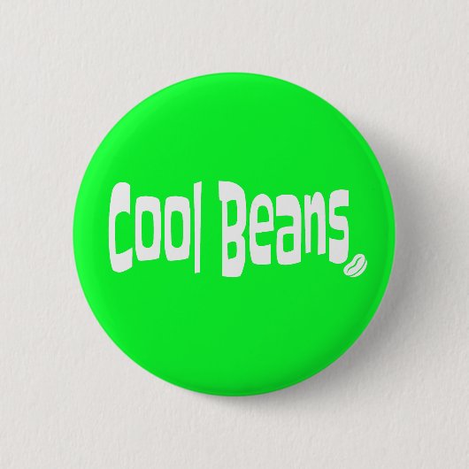 Coole Bohnen Button (Vorderseite)