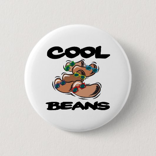 Coole Bohnen Button (Vorderseite)