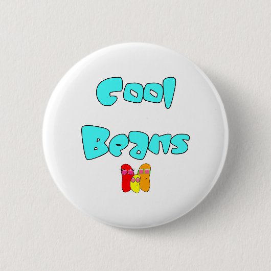 Coole Bohnen Button (Vorderseite)