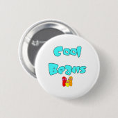 Coole Bohnen Button (Vorne & Hinten)