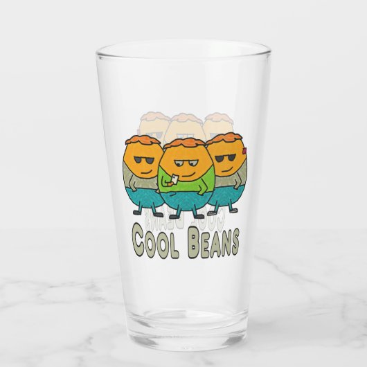 Coole Bohnen Glas (Rückseite)