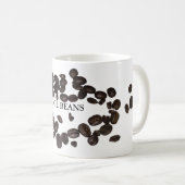 Coole Bohnen-Kaffeebohne-Tasse Kaffeetasse (VorderseiteRechts)