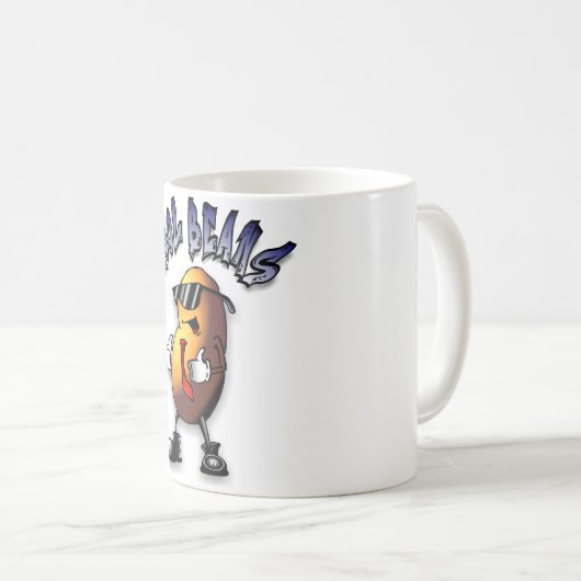 Coole Bohnen Kaffeetasse (VorderseiteRechts)