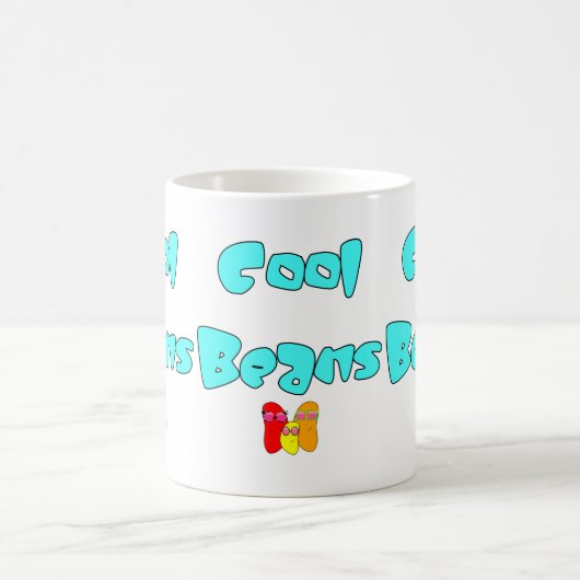 Coole Bohnen Kaffeetasse (Mittel)