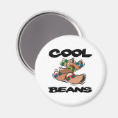 Coole Bohnen Magnet (Vorderseite/Rückseite)