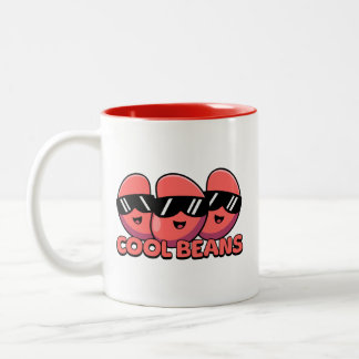 Coole Bohnen! Niedlicher Kidney Bean Pub Zweifarbige Tasse