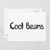 Coole Bohnen Postkarte (Vorne/Hinten)