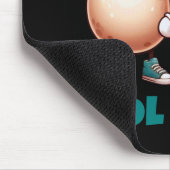 Coole Bohnen tragen Kappen und Sneakers Mousepad (Ecke)