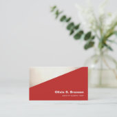 Coole Bold Geometric Gold Red Visitenkarte (Stehend Vorderseite)
