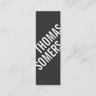 Coole BOLD Schwarz/Weiß Moderne Angesagt Mini Visitenkarte